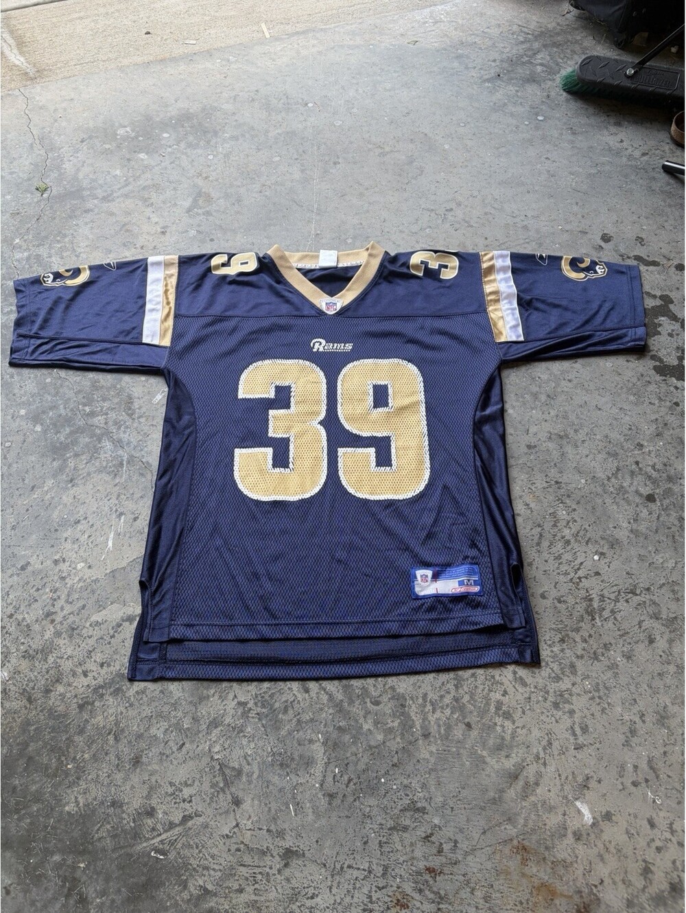 Vintage Steven Jackson 39 St. Louis Rams Reebok Authentic Jersey Size Medium